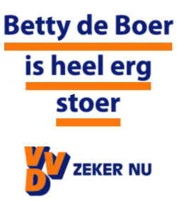 Betty de Boer is heel erg stoer - zeker nu - VVD